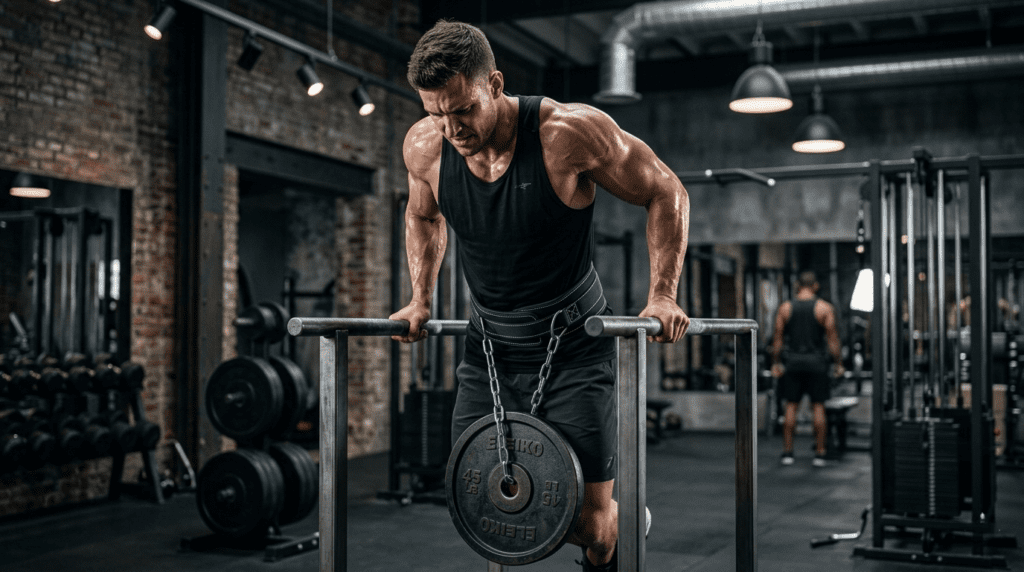 Bolt and Bound heavy duty dipping belt for weighted pullups