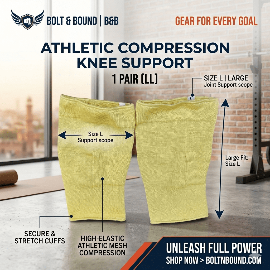 Bolt & Bound Compression Knee Support for Gym