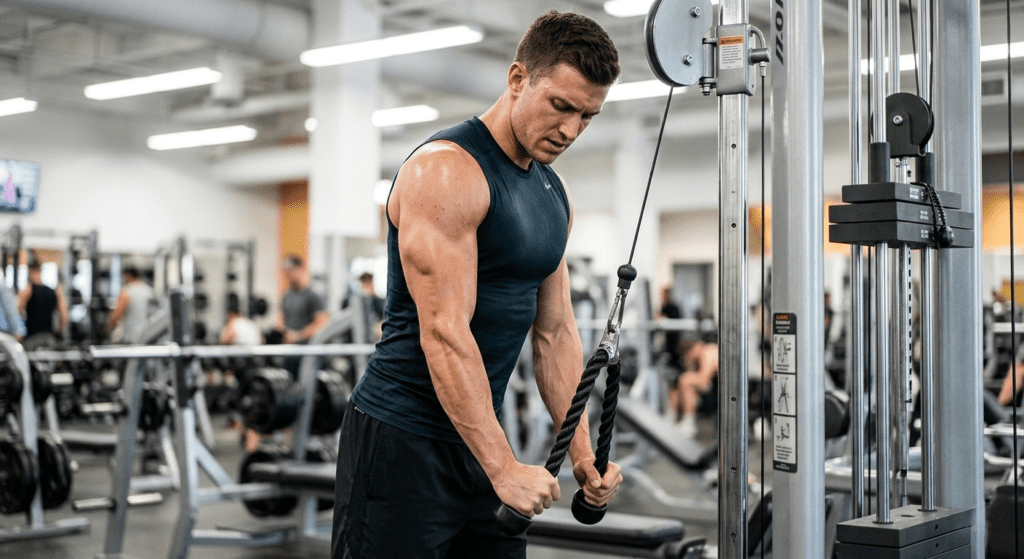 Bolt & Bound Heavy-Duty Braided Nylon Tricep Rope – Pro-Series Gym Cable Attachment for Pushdowns, Bicep Curls & Face Pulls
