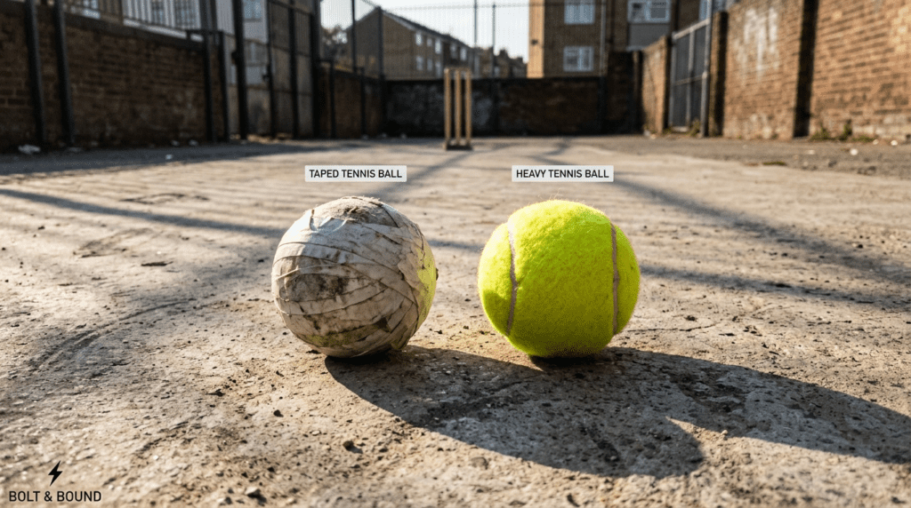 Street Pitch Kings: Tape Ball Cricket vs Heavy Tennis Ball - Bolt & Bound