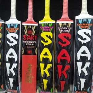SAKI Coconut 2025 Power Edition Tape Ball Cricket Bat | Bolt & Bound