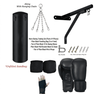 Heavy Boxing Bag Set with Wall Mount Bracket (3ft / 4ft) | Bolt & Bound